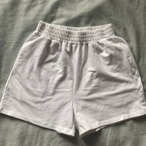 White Lounge cotton shorts - Size S SHEIN